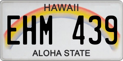HI license plate EHM439