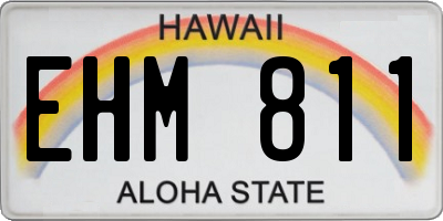 HI license plate EHM811