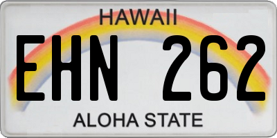 HI license plate EHN262