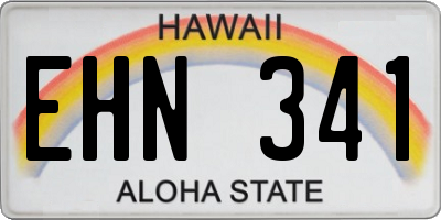 HI license plate EHN341