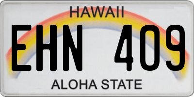 HI license plate EHN409