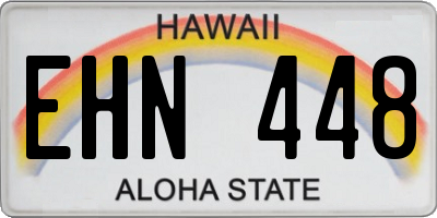 HI license plate EHN448