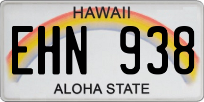 HI license plate EHN938