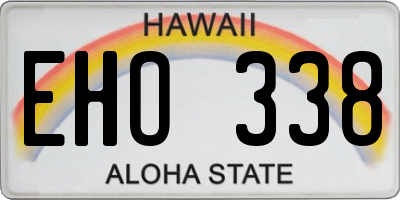 HI license plate EHO338