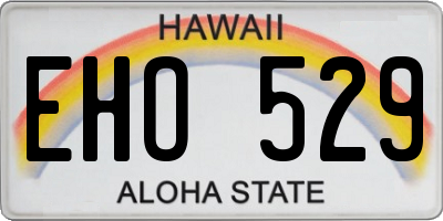 HI license plate EHO529