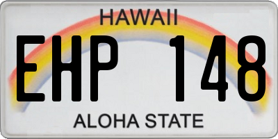 HI license plate EHP148