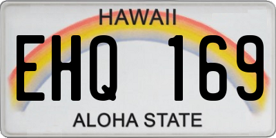 HI license plate EHQ169