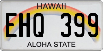 HI license plate EHQ399