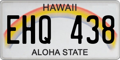 HI license plate EHQ438