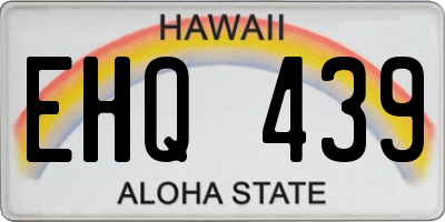HI license plate EHQ439