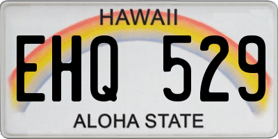 HI license plate EHQ529