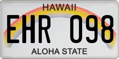 HI license plate EHR098