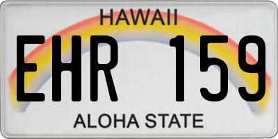 HI license plate EHR159