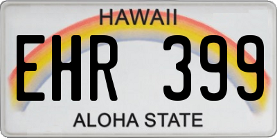 HI license plate EHR399