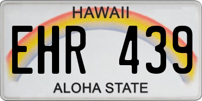 HI license plate EHR439