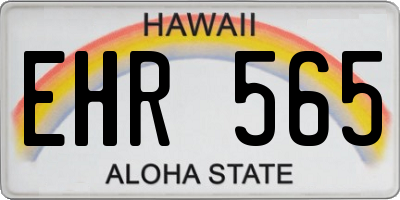 HI license plate EHR565