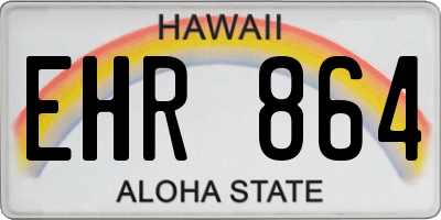 HI license plate EHR864