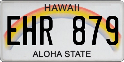 HI license plate EHR879