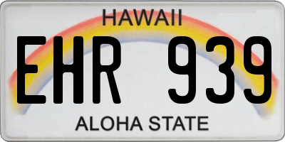 HI license plate EHR939