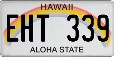 HI license plate EHT339