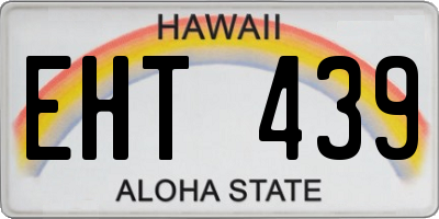 HI license plate EHT439