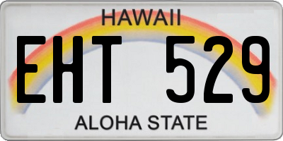 HI license plate EHT529