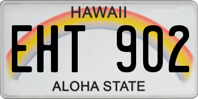 HI license plate EHT902