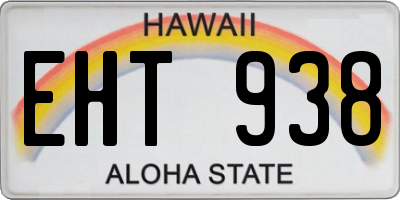 HI license plate EHT938