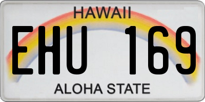 HI license plate EHU169