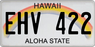 HI license plate EHV422
