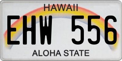 HI license plate EHW556