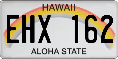 HI license plate EHX162