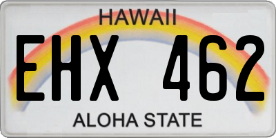 HI license plate EHX462