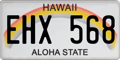 HI license plate EHX568