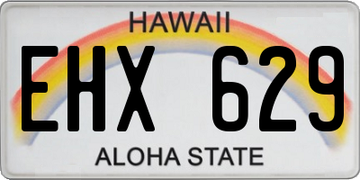 HI license plate EHX629