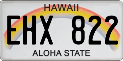HI license plate EHX822