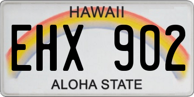 HI license plate EHX902