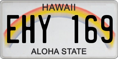 HI license plate EHY169