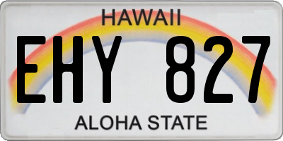 HI license plate EHY827