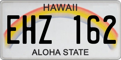 HI license plate EHZ162