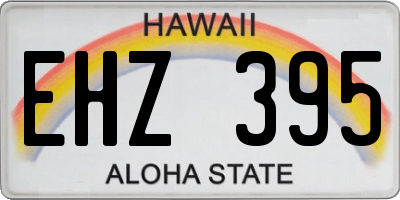 HI license plate EHZ395