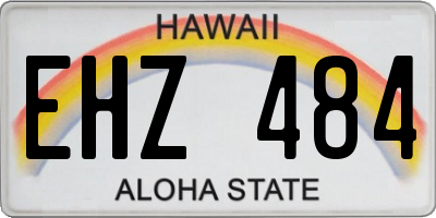 HI license plate EHZ484