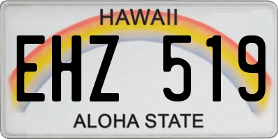 HI license plate EHZ519