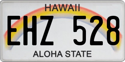 HI license plate EHZ528
