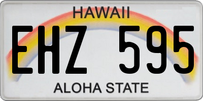 HI license plate EHZ595