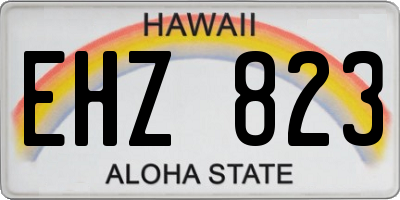 HI license plate EHZ823