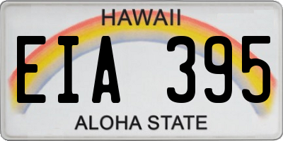 HI license plate EIA395