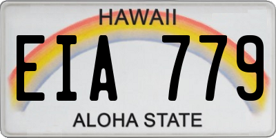 HI license plate EIA779