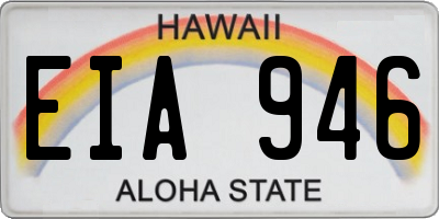 HI license plate EIA946