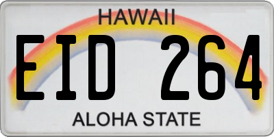 HI license plate EID264